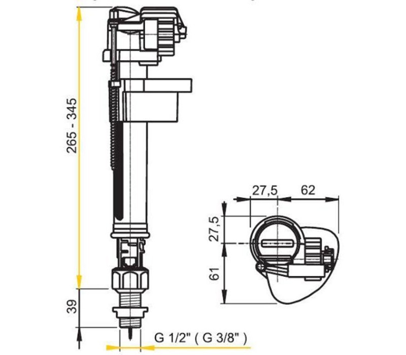 Torneira bóia   autoclismo A17 3